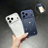 Thin Magnetic Transparent Phone Case For iPhone