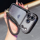Electroplated Star Diamond Wave Bracelet Phone Case For iPhone