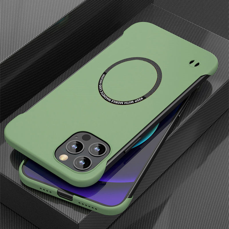 Ultra Thin Wireless Charging Frameless Case For iPhone