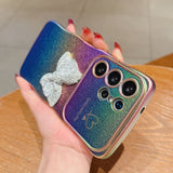 Rhinestone Bow Phone Case For Samsung
