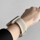 Breathable Woven Magnetic Buckle Strap For Apple Watch