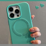 Leather Magnetic Skin Feeling Phone Case For iPhone