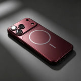 Solid Color Magnetic Charge Case For iPhone
