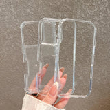 3 in 1 Transparent Heavy Duty Armor Phone Case For iPhone