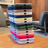 Original Liquid Silicone Large Window Phone Case For iPhone