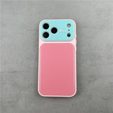 Color-blocked Phone Case with Lanyard For iPhone