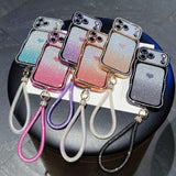 Electroplated Star Diamond Wave Bracelet Phone Case For iPhone