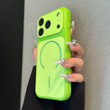 Lychee-textured Frosted Magnetic Phone Case For iPhone