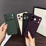 Simple Four-corner Shockproof Soft Phone Case For iPhone