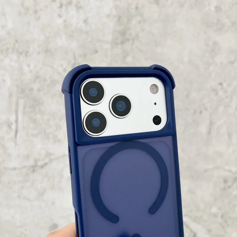 Matte Transparent PC Magnetic Phone Case For iPhone