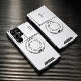 Slide Lens Protection Magnetic Holder Armor Case For Samsung