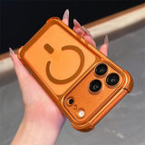 Plating Matte Acrylic Magnetic Case For iPhone