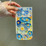 Flower-shaped Epoxy Phone Case For iPhone