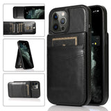 Leather Card Holder Phone Case For iPhone