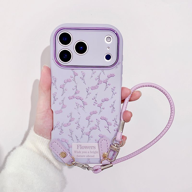 Purple Flower Phone Case For iPhone