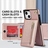 Crossbody Zipper Cards Solt Wallet Leather Case For iPhone