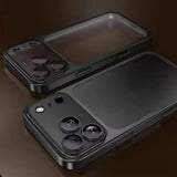 Luxury Plating Matte Hard Phone Case for iPhone 18 17 Air 16 15 14 13 ProMax Camera Lens Film Protector Frosted Shockproof Cover