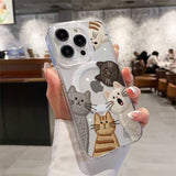 Cat-shaped Magnetic Phone Case For iPhone