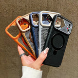 Plating Bracket Magnetic Case For iPhone