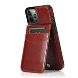 Leather Card Holder Phone Case For iPhone