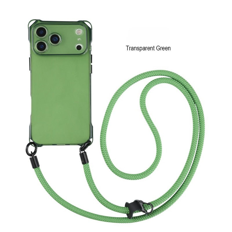 Four Corner Lanyard Hole Mobile Phone Case For iPhone