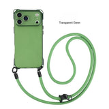 Four Corner Lanyard Hole Mobile Phone Case For iPhone
