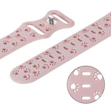 Cat Paw Hollow Silicone Strap For Apple Watch