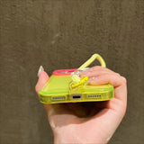Candy-colored Lanyard Phone Case For iPhone