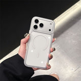 Thin Magnetic Transparent Phone Case For iPhone