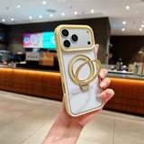 Simple Transparent Magnetic Phone Case for iPhone