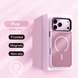 Matte Transparent Magnetic Case For iPhone
