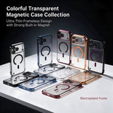 Ultra Thin Frameless Plating Phone Cases For iPhone