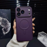 Fine Hole Lens Anti-collision Magnetic Phone Case For iPhone