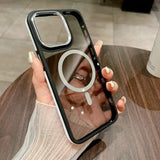 Transparent Magnetc Magsafe Phone Case For iPhone