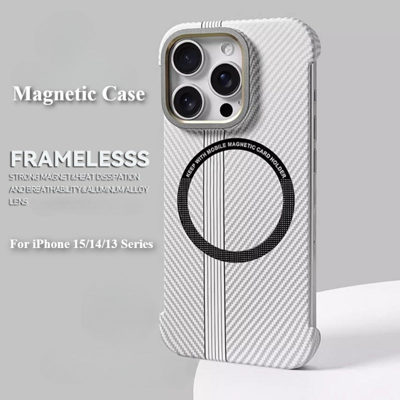 Ultra Thin Carbon Fiber Magnetic Case For iPhone