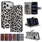 Leopard Print Leather Phone Case For iPhone