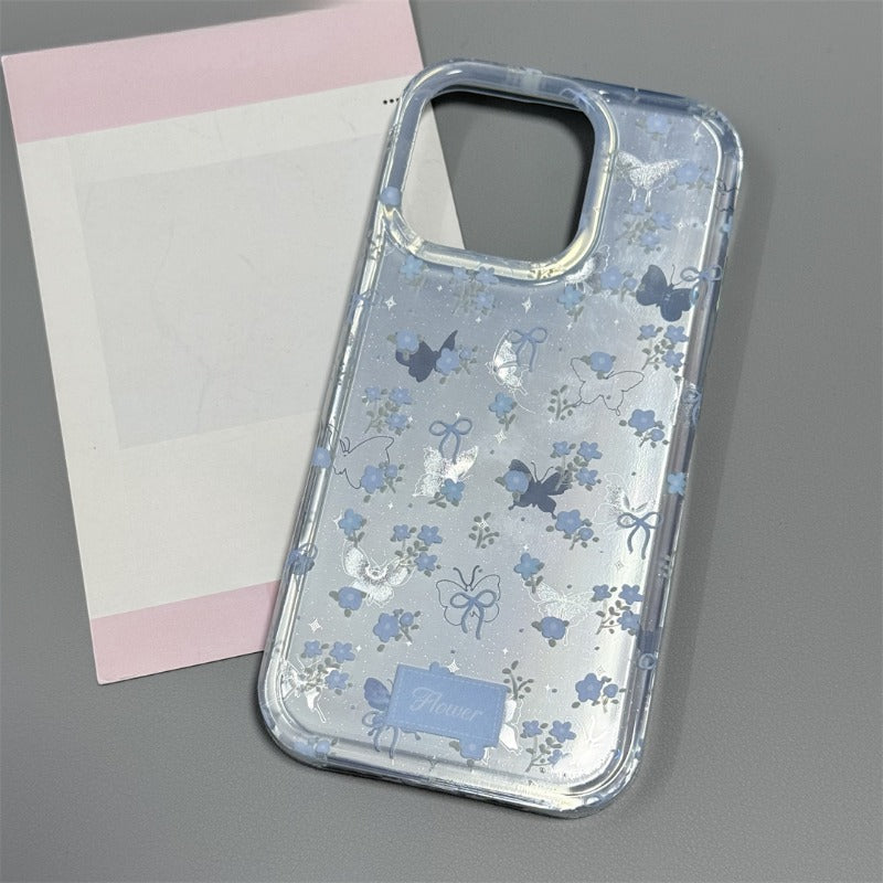 Flower Double Layer Shockproof Phone Case For iPhone