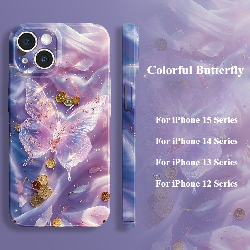 Colorful Butterfly Phone Case For iPhone