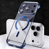 Ultra Thin Frameless Plating Phone Cases For iPhone