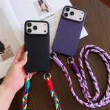 Braided Lanyard Phone Case For iPhone