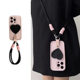 Love Handle Strap Full Cover Soft Phone Case For iPhone