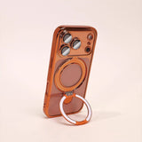 Transparent Stand Soft Phone Case For iPhone