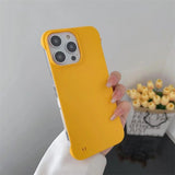 Half-covered Frameless Phone Case For iPhone