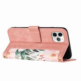Card Slot Flip Flower Phone Case For Samsung