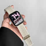 Breathable Woven Magnetic Buckle Strap For Apple Watch