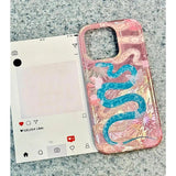 Snake Year Pink Phone Case For iPhone