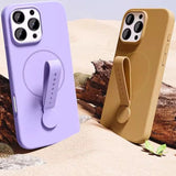 Liquid Silicone Magnetic Ring Phone Case For iPhone