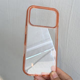 Transparent Rounded Frame Phone Case For iPhone