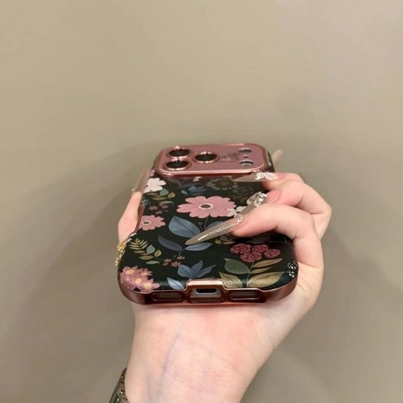 Flower-shaped Large Window Phone Case For iPhone