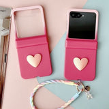 Gradient Pink Phone Case For Samsung Z FLIP 7 6 5